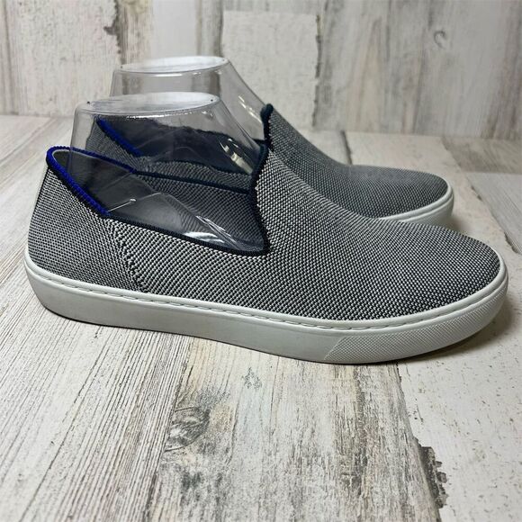 Rothy's Women's Navy Blue‎ Slip-On Sneakers Size 8 Eco-Friendly Casual Shoes